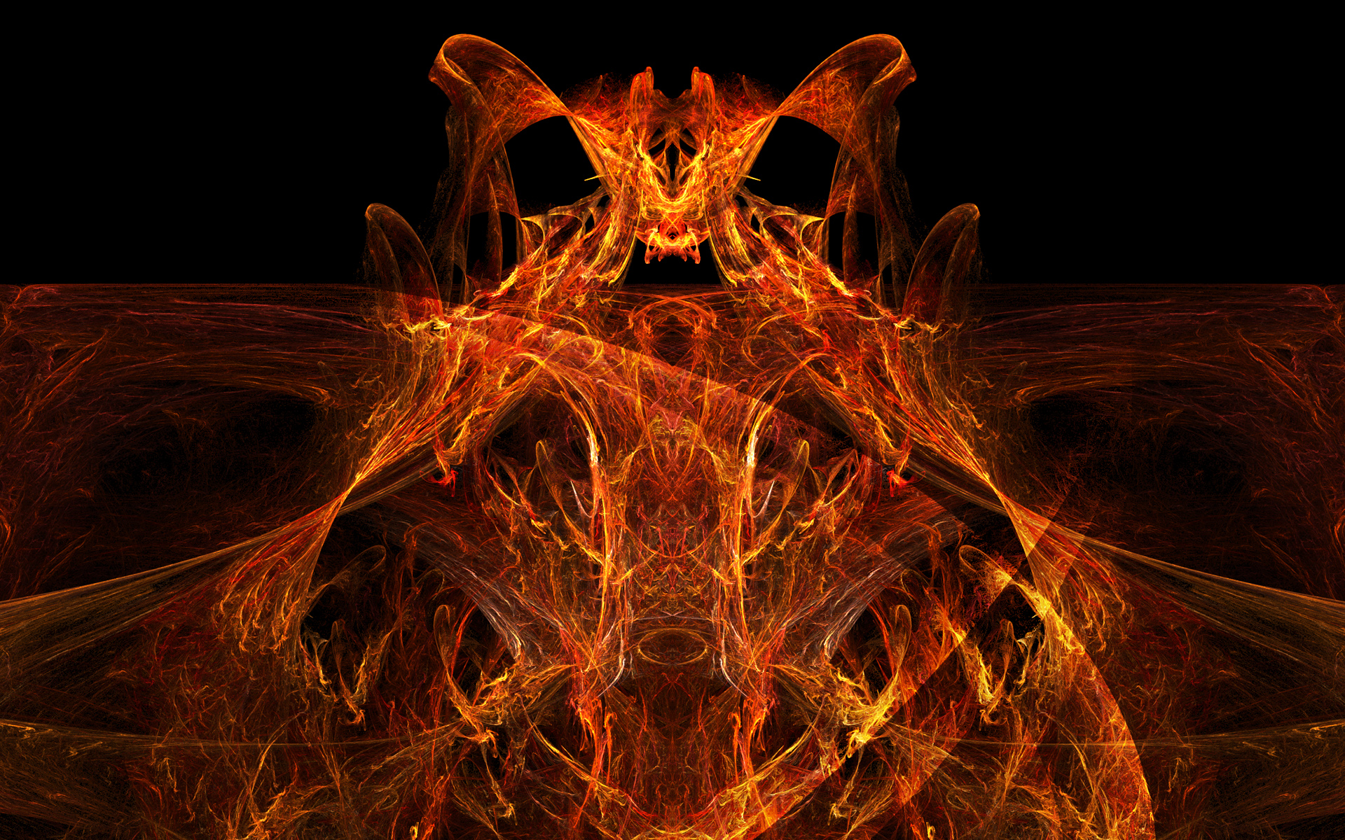 Esprit de feu démoniaque